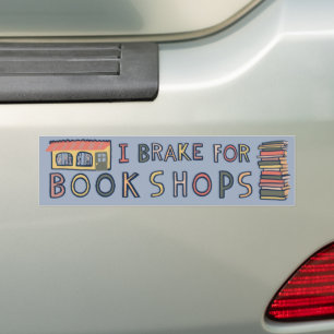 ICH BREMS FÜR BUCHLÄDEN Bücher Lesen Nerdy Süß Autoaufkleber