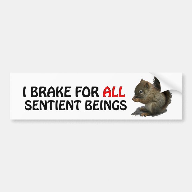 ICH BREMSE FÜR ALLE SENTIENT WESEN AUTOAUFKLEBER (Vorne)