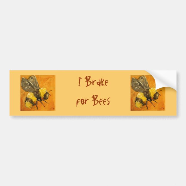 Ich bremse für Bienen-Autoaufkleber Autoaufkleber (Vorne)