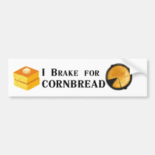 Ich bremse für Cornbread Autoaufkleber