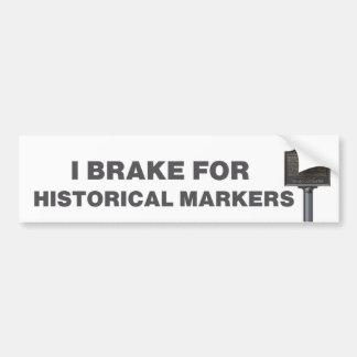 Ich bremse für historische Zeichen Autoaufkleber