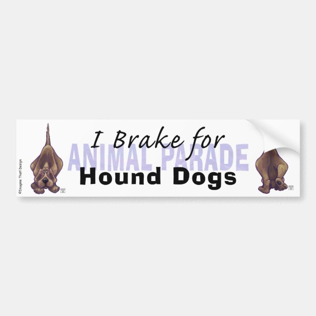 Ich bremse für Hunde Autoaufkleber (Vorne)