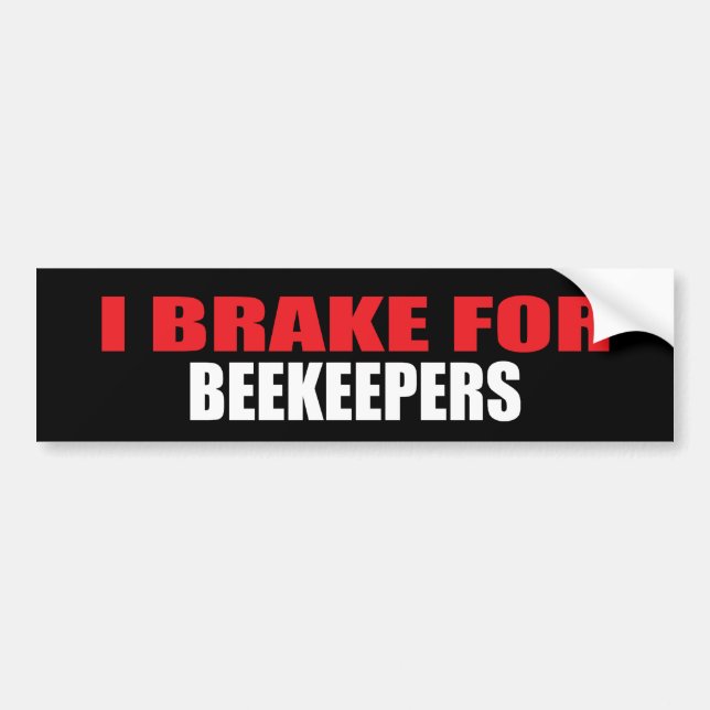 Ich bremse für Imker Autoaufkleber (Vorne)