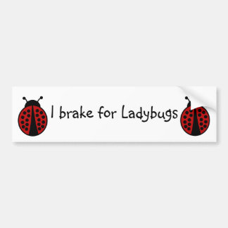 Ich bremse für Ladybugs Autoaufkleber