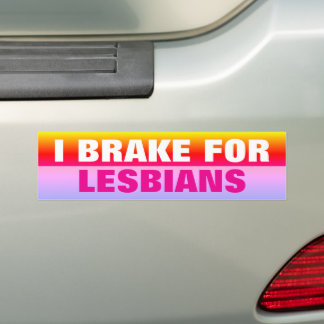 Ich bremse für Lesben Autoaufkleber