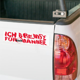 Ich Bremse für Männer Autoaufkleber