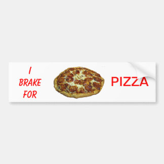 Ich bremse für Pizza-Autoaufkleber Autoaufkleber