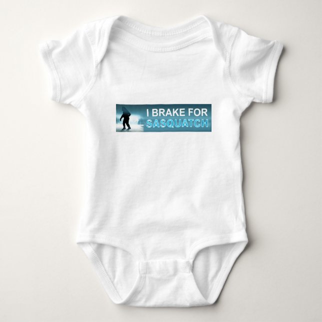 Ich bremse für Sasquatch Baby Strampler (Vorderseite)