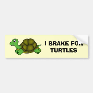 Ich bremse für Schildkröten Autoaufkleber