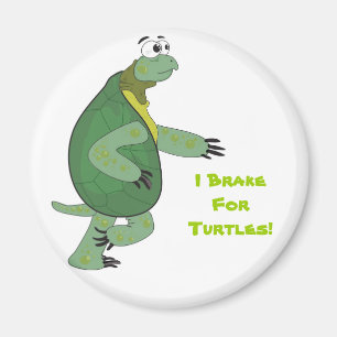 Ich bremse für Schildkröten! Magnet