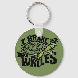 Ich bremse für Schildkröten Schlüsselanhänger