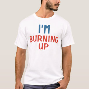 Ich brenne darauf / Minimalistisches modernes Plai T-Shirt