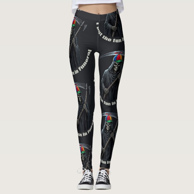 Ich bringe den Spaß ins Begräbnis Leggings (Vorderseite)