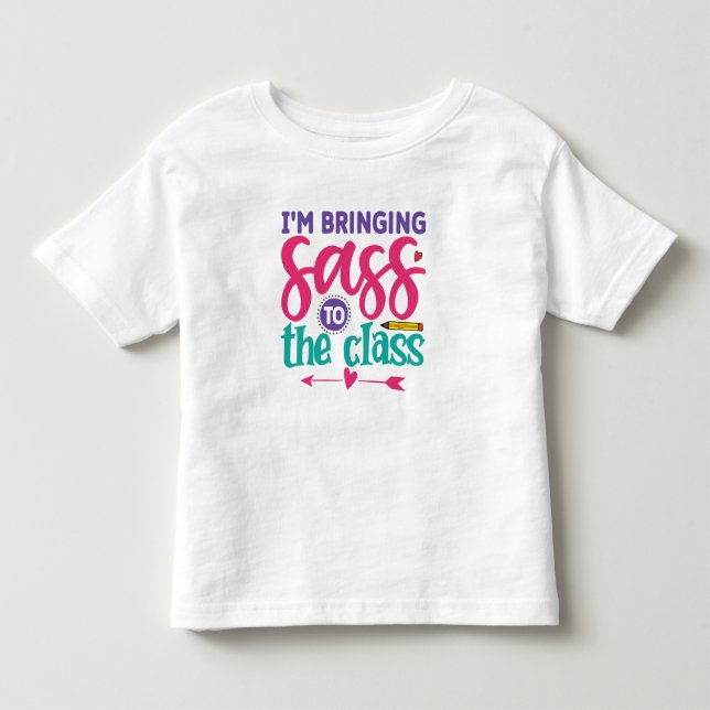 Ich bringe die Klasse in den Kindergarten Kleinkind T-shirt (Vorderseite)