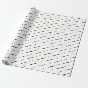 Ich bringe Tennis-Packpapier zurück Geschenkpapier