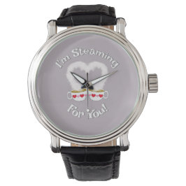 Ich bringe Valentins Teacups eWatch für dich Armbanduhr