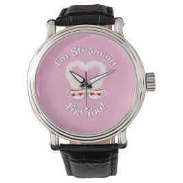 Ich bringe Valentins Teacups eWatch für dich Armbanduhr