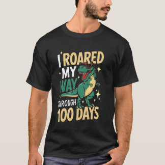 Ich brüllte meinen Weg Schüler Lehrer Dinosaurier T-Shirt