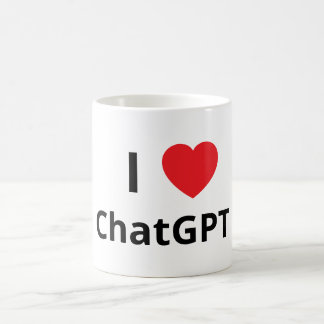Ich ❤️ ChatGPT Kaffeetasse