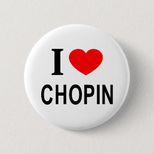 ICH ❤️ CHOPIN I LIEBE CHOPIN I HERZCHOPIN BUTTON