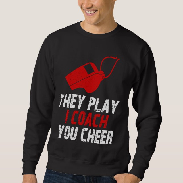 Ich coache sie spiel dich cheeler sweatshirt (Vorderseite)