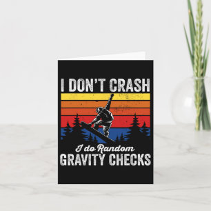 Ich Crash Snowboarden Snowboard Snowboarder nicht Karte