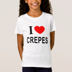 Ich ❤️ CREPES Ich liebe Crêpes Ich mag Crêpes T-Shirt