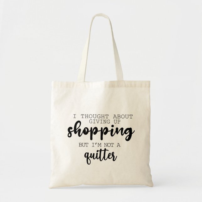 Ich dachte darüber nach, die lustige Tote-Tasche a Tragetasche (Vorne)