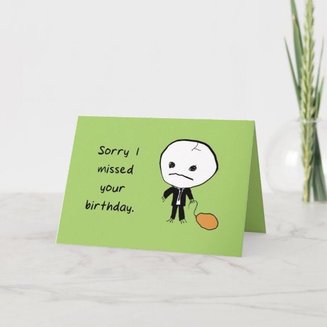 Ich dachte, du würdest sterben karte (Vorderseite)