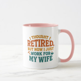 Ich dachte, ich sei im Ruhestand, aber jetzt arbei Tasse