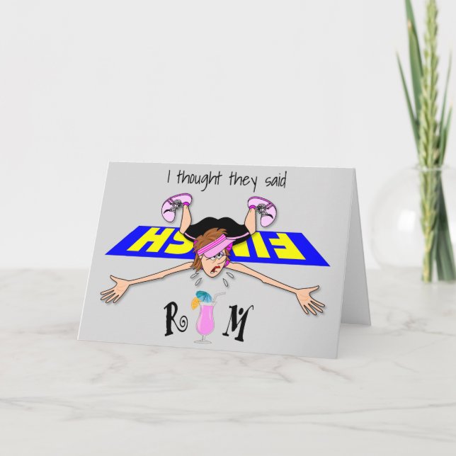Ich dachte, sie sagten Rum - Frau Karte (Vorderseite)