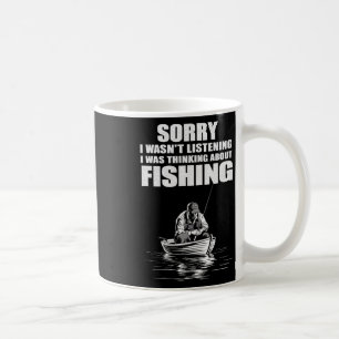 Ich dachte über den Fang von Funny Fisherman nach Kaffeetasse