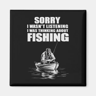 Ich dachte über den Fang von Funny Fisherman nach Magnet