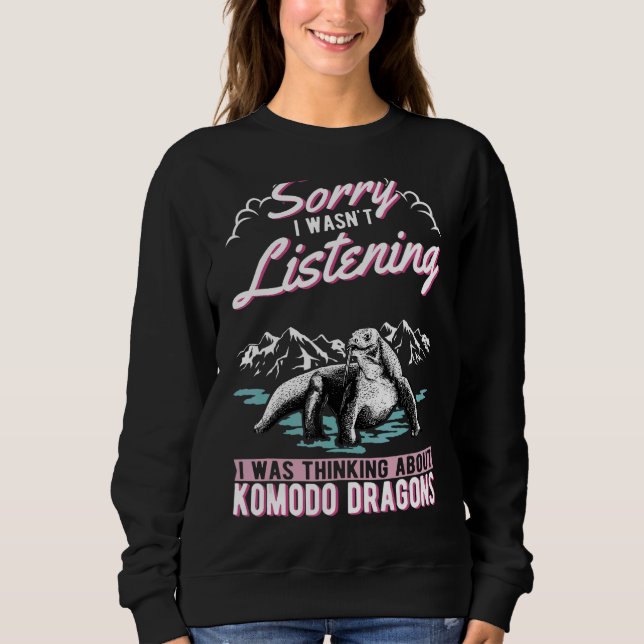 Ich dachte über Komodo-Drachen nach Sweatshirt (Vorderseite)