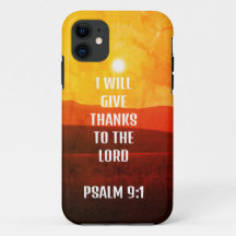 " Ich danke dem Herrn Psalm 9:1'' Fall
