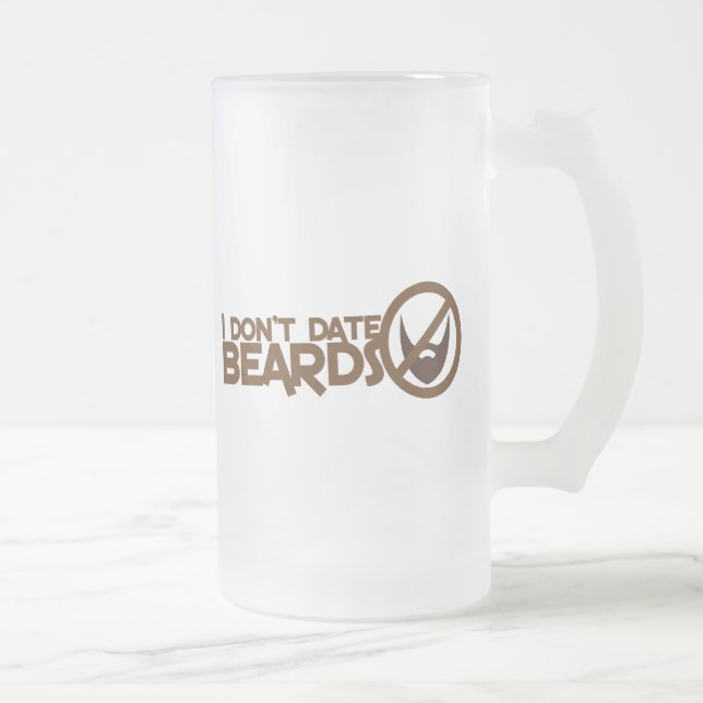 Ich datiere nicht Bärte Mattglas Bierglas (Rechts)