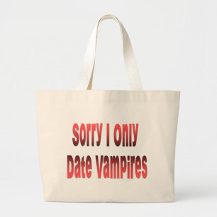 Ich datiere nur Vampire Jumbo Stoffbeutel