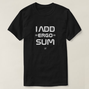 Ich denke, also bin ich – Philosophie-Geek-Wortspi T-Shirt