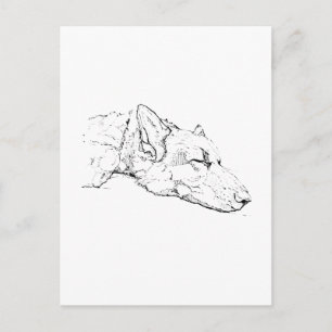 Ich denke an dich, Deutscher Schäferhund Postkarte