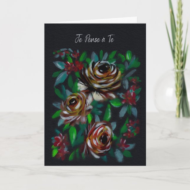 Ich denke an Dich Dich zu lieben Karte (Vorderseite)