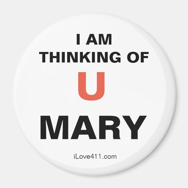 Ich denke an dich MARY Magnet (Vorne)