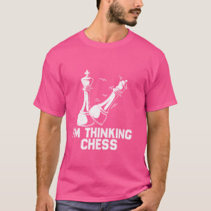 Ich denke an Schachstücke, die ich für Schachspiel T-Shirt