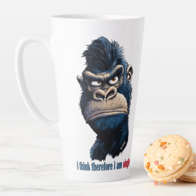 Ich denke daher, ich bin Single Milchtasse (Beispiel)