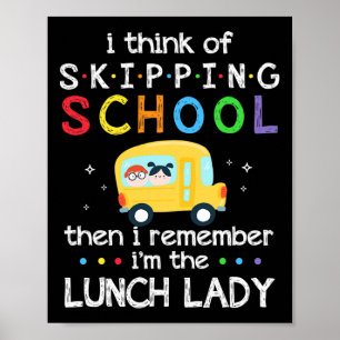 Ich denke daran, die Schule zu überspringen, an di Poster