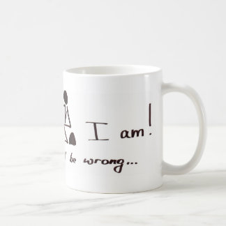 Ich denke, dass deshalb ich bin - oder bin ich? kaffeetasse