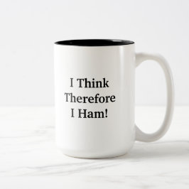 Ich denke, dass deshalb ich Schinken-Tasse sie Zweifarbige Tasse