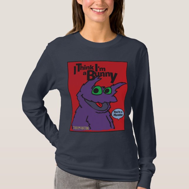 Ich denke, dass ich ein Häschen - roter Kasten-T - T-Shirt (Vorderseite)