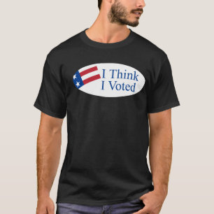 Ich denke, dass ich wählte T-Shirt