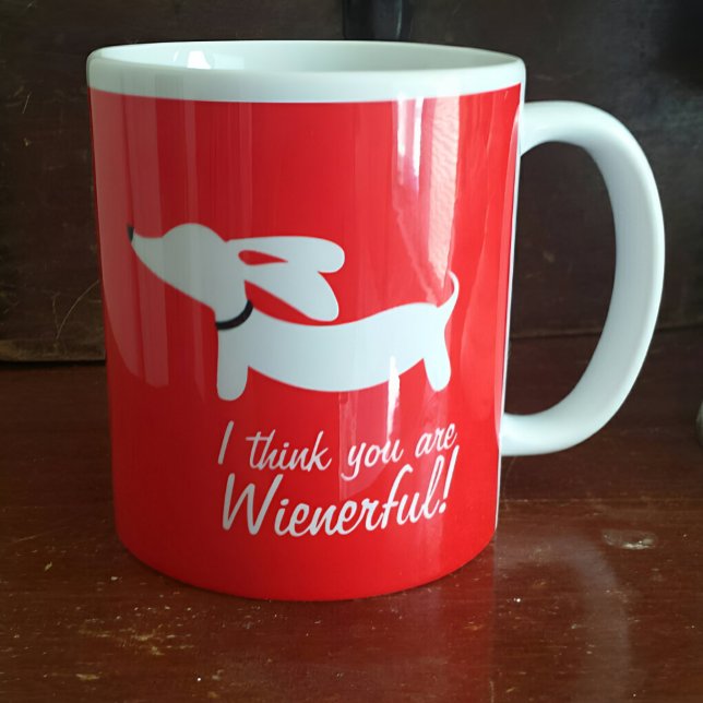 Ich denke, du bist wütend Dackel Kaffee Tasse (Von Creator hochgeladen)