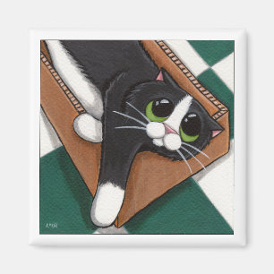 Ich denke, es ist komisches Katzenmagazin Magnet